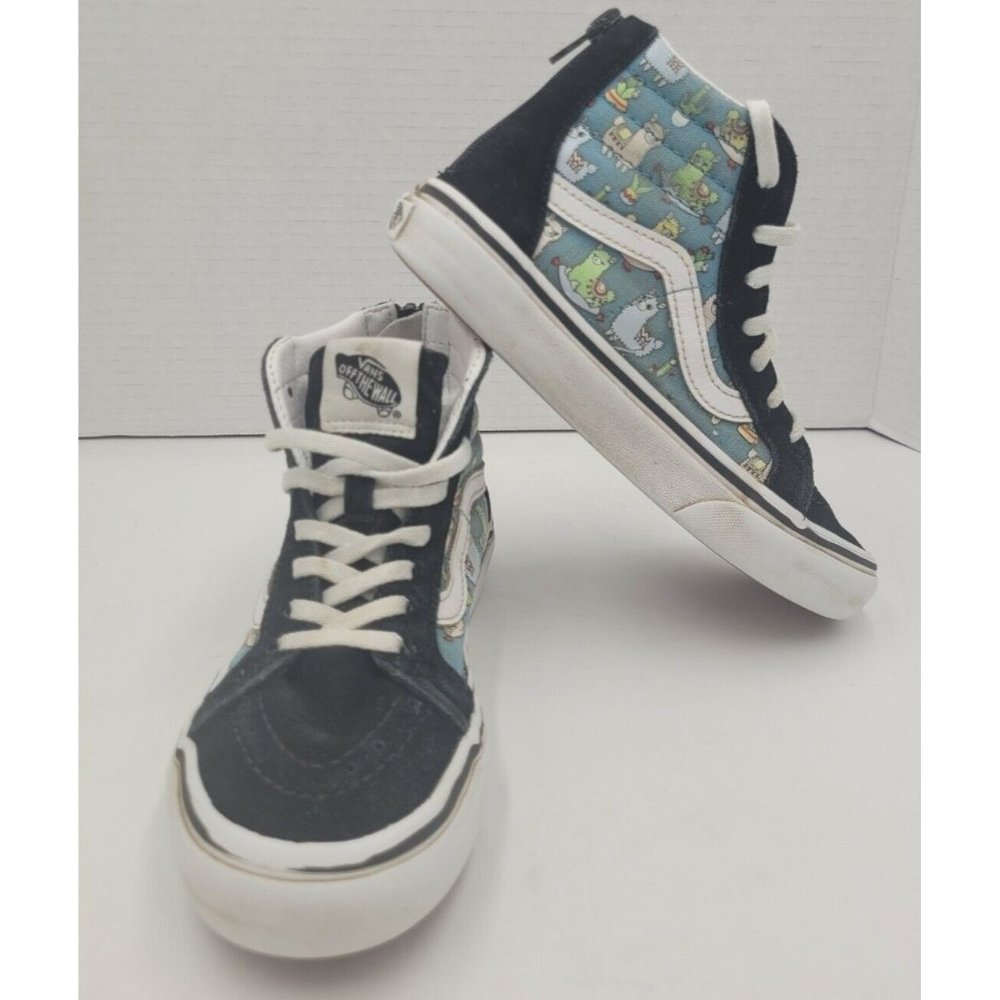 Vans Kids Size 1 2.0 Sk8 Hi Llama Skate Shoe Sneakers